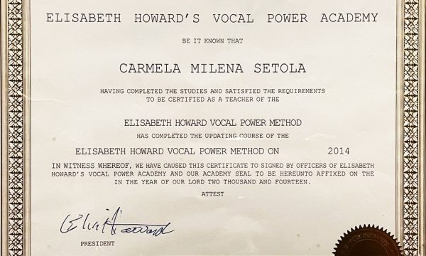 ELISABETH HOWARD'S VOCAL POWER ACADEMY